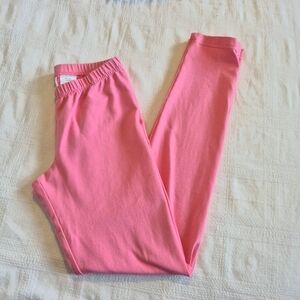 Hanna Andersson girls size 160 or 14/16 pink pull on pants leggings GUC